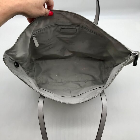 Kate Spade Nimbus Grey Nylon Kitt Tote Bag - Picture 10 of 11